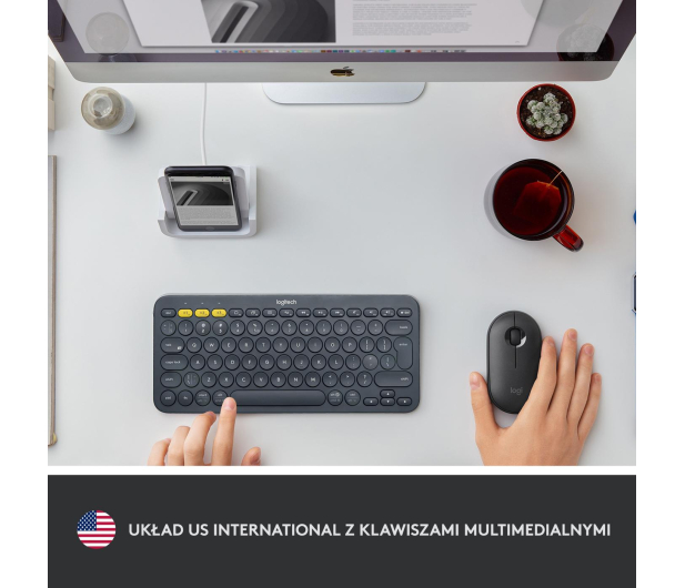 Logitech K380 szary - 267644 - zdjęcie 6